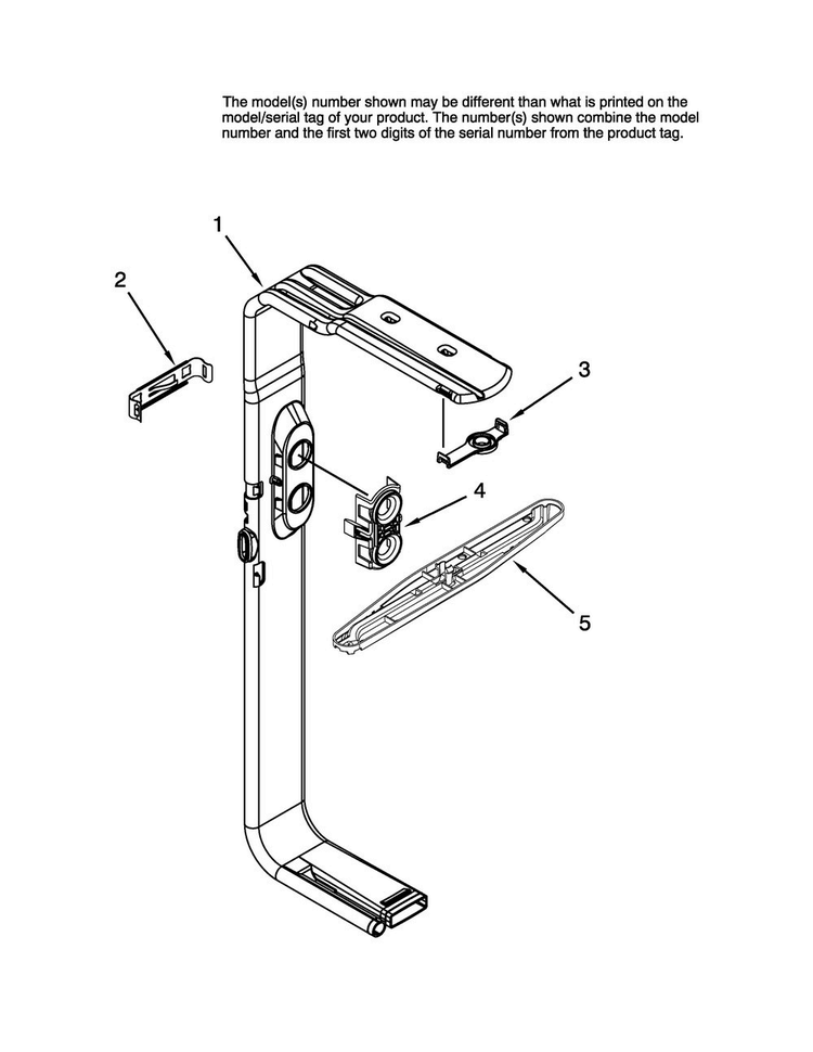 Upper Wash And Rinse Parts Diagram and Parts List for MDBM601AWB3  Maytag Dishwasher
