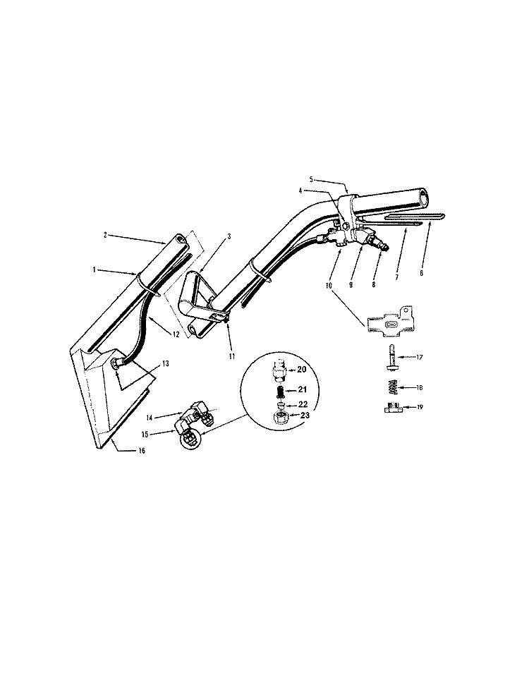 MAINASSEMBLY Diagram and Parts List for C9001---  Hoover Upright Vacuum