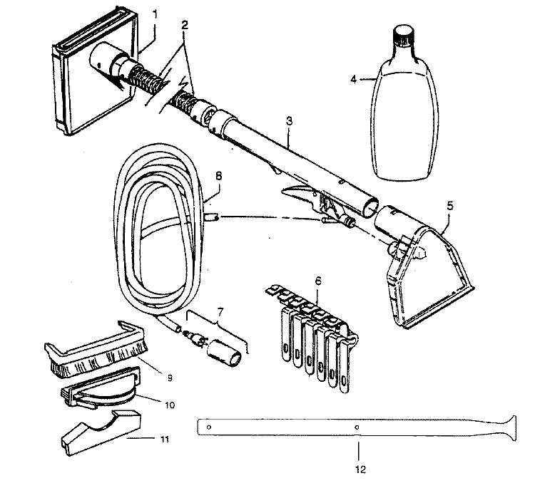 CLEANINGTOOLS Diagram and Parts List for F5815---  Hoover Range Hood