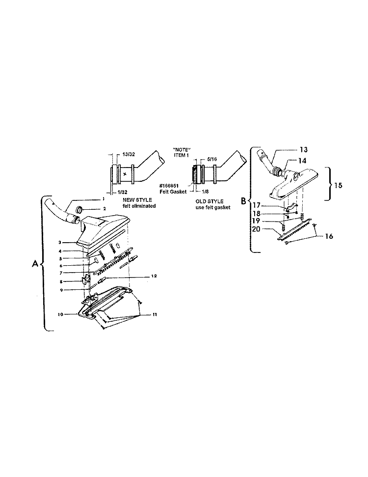 CLEANINGTOOLS Diagram and Parts List for S3243---  Hoover Upright Vacuum