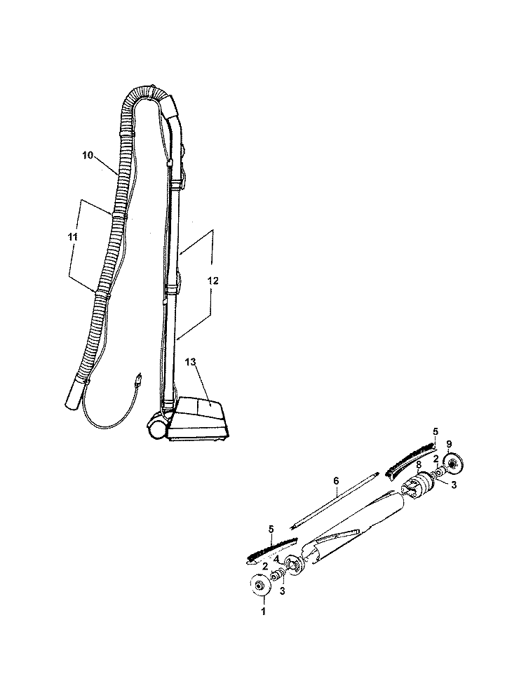 AGITATOR, POWERNOZZLE_LATE Diagram and Parts List for S7083---  Hoover Upright Vacuum