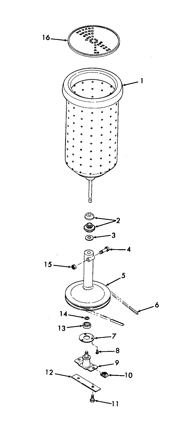 SWITCH, SPINBELT Diagram and Parts List for T1023-2  Hoover Washer