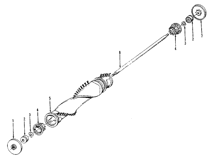 AGITATOR Diagram and Parts List for U5067930  Hoover Upright Vacuum