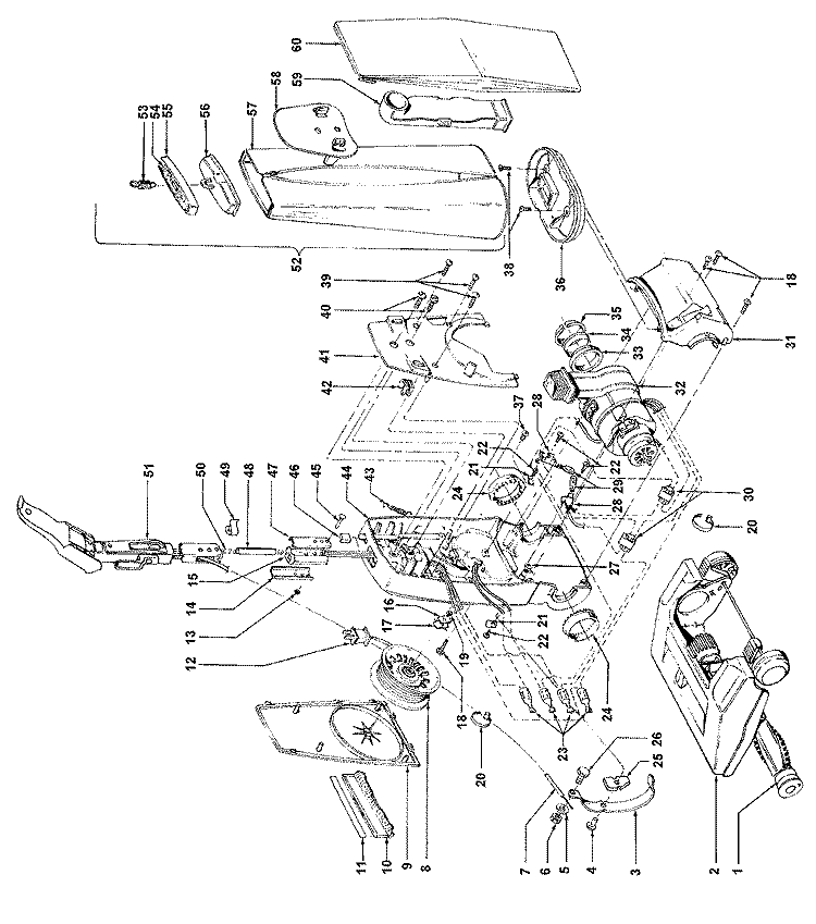 OUTERBAG, HOOD Diagram and Parts List for U3345900  Hoover Upright Vacuum