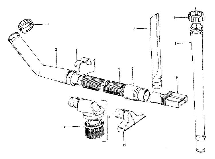 CLEANINGTOOLS Diagram and Parts List for U5046930  Hoover Upright Vacuum