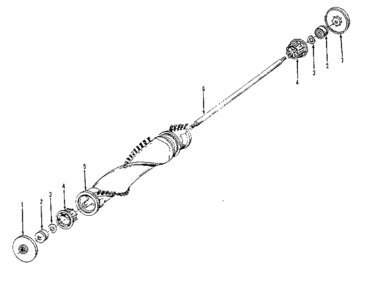 AGITATOR Diagram and Parts List for U5065909  Hoover Upright Vacuum
