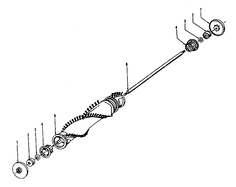 AGITATOR Diagram and Parts List for U5134900  Hoover Upright Vacuum