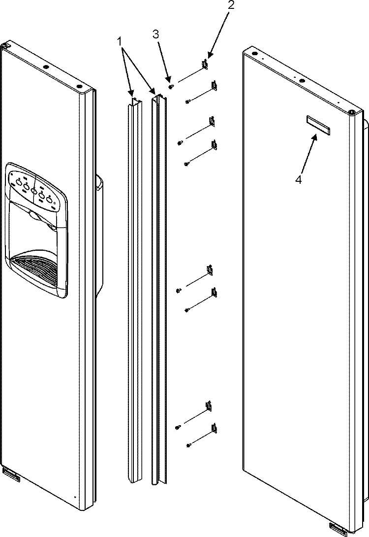 HANDLES (JSD2690HES) Diagram and Parts List for JSD2690HES  Jenn-Air Refrigerator