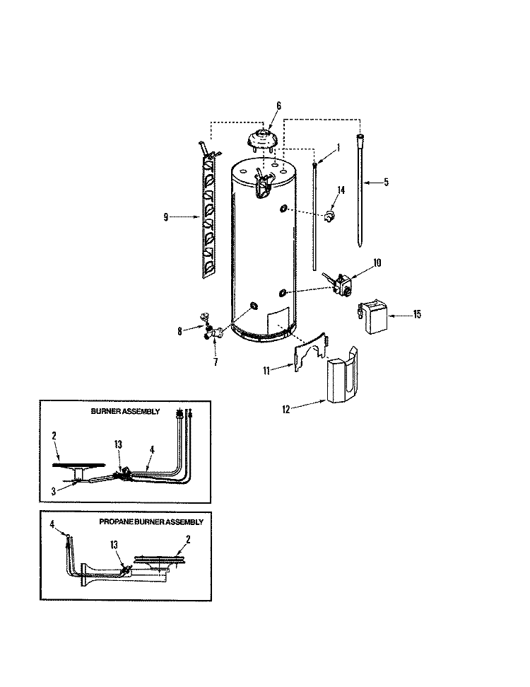 BODY Diagram and Parts List for HR675XRRS  Maytag Water Heater