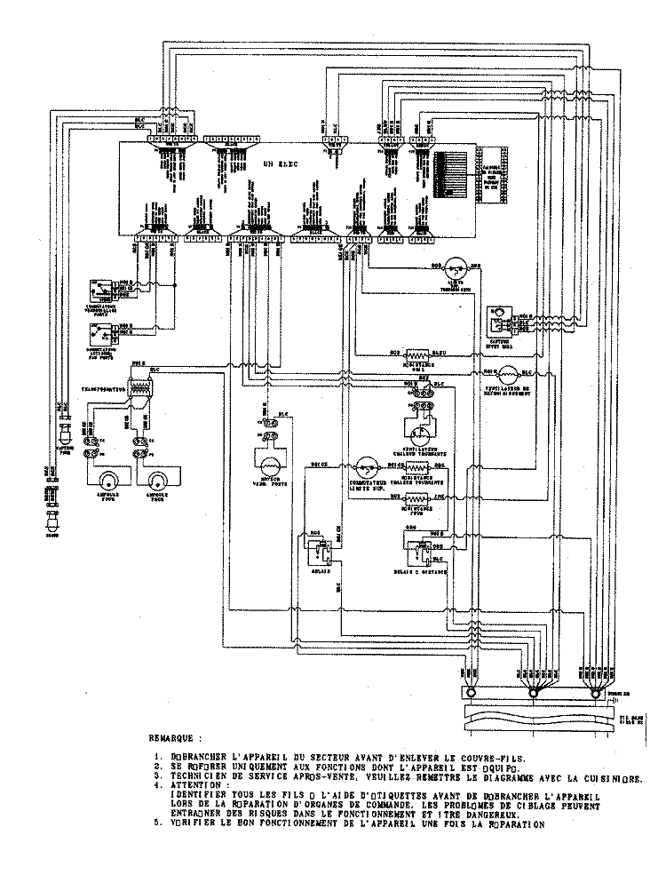 WIRING INFORMATION (FRC) Diagram and Parts List for RJSO3001A  Maytag Wall Oven
