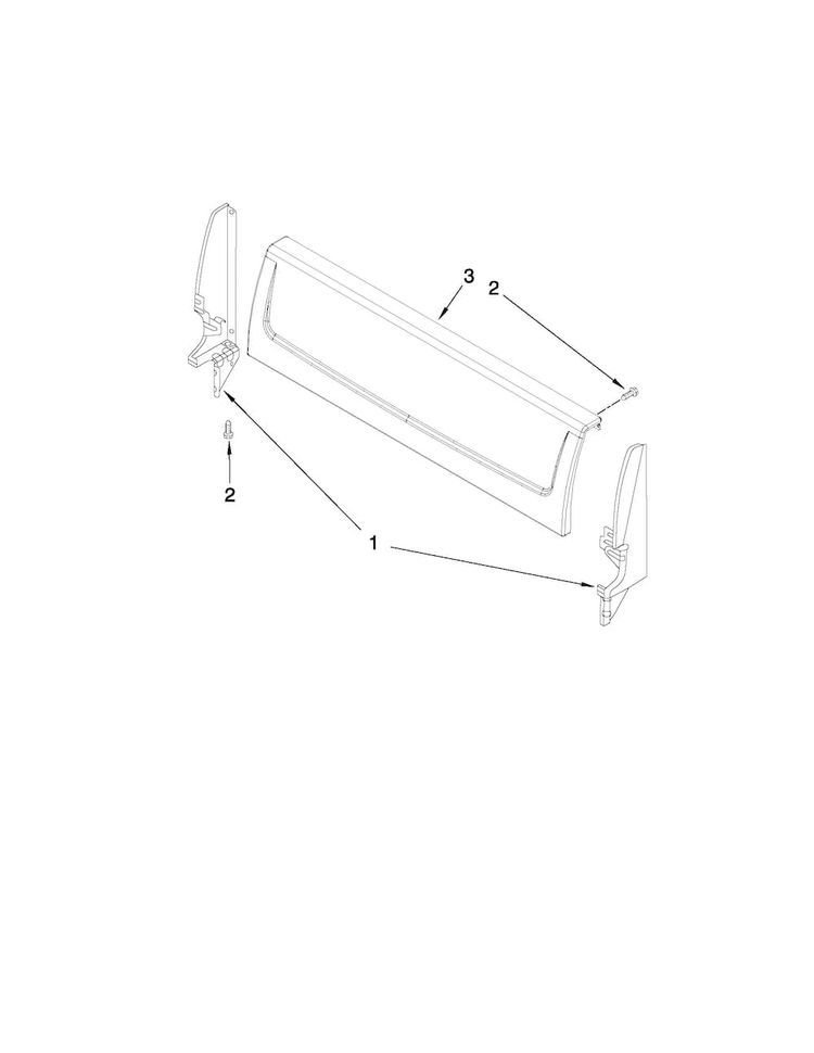 Backguard Parts Diagram and Parts List for AGR3311WDW1  Amana Range