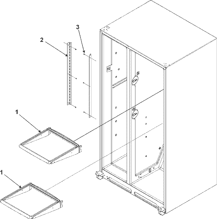 REFRIGERATOR SHELVES Diagram and Parts List for AC2224PEKB  Amana Refrigerator