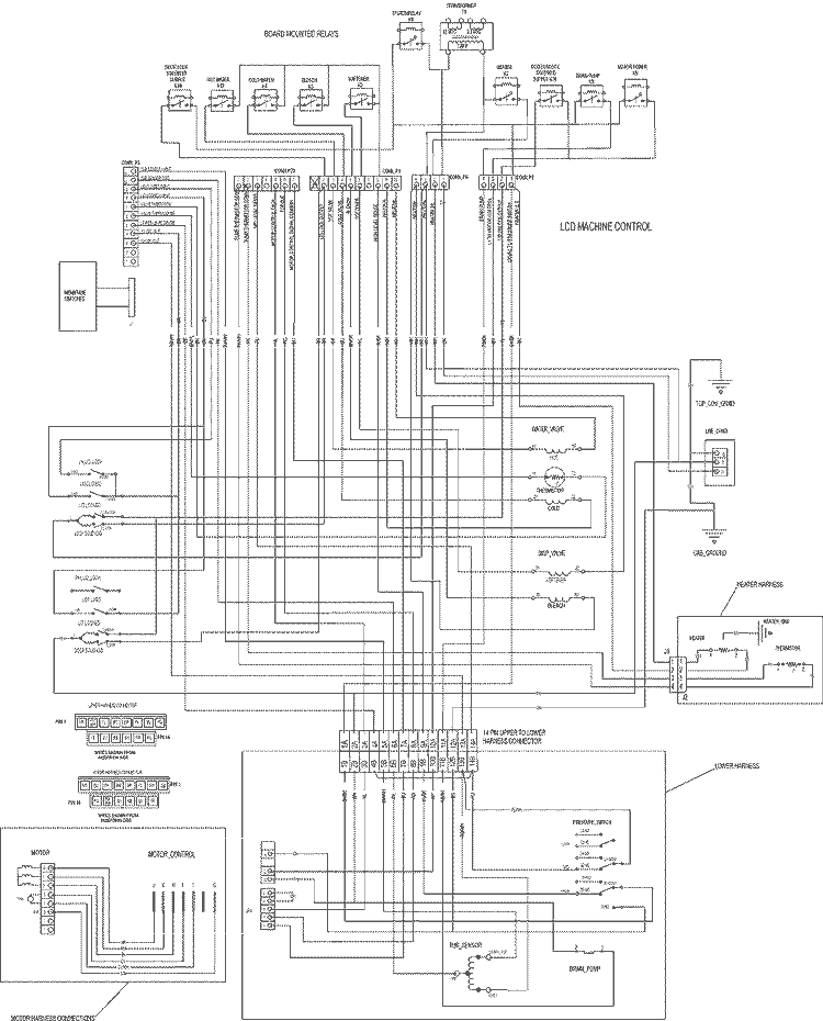 WIRING HARNESS Diagram and Parts List for FAV9800AWW  Maytag Washer