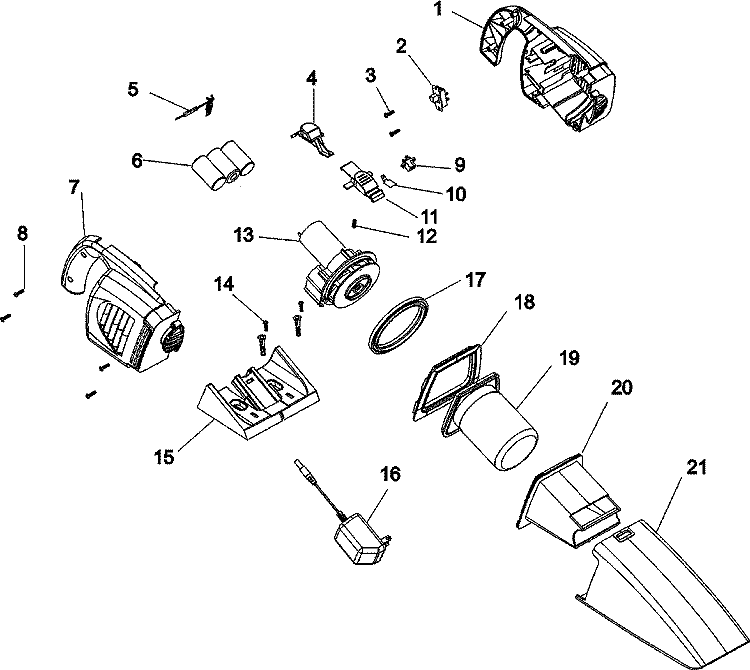 COMPLETE ASSEMBLY Diagram and Parts List for S1120---  Hoover Upright Vacuum