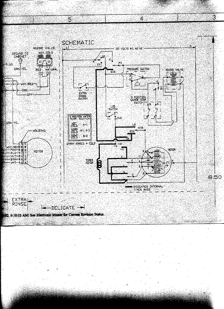WIRING INFORMATION Diagram and Parts List for ALW432RAW PALW432RAW Amana Washer