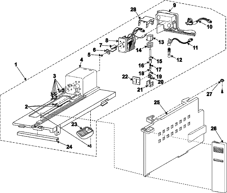 ENCLOSURE ASSEMBLY Diagram and Parts List for RS2577SL  Maytag Refrigerator