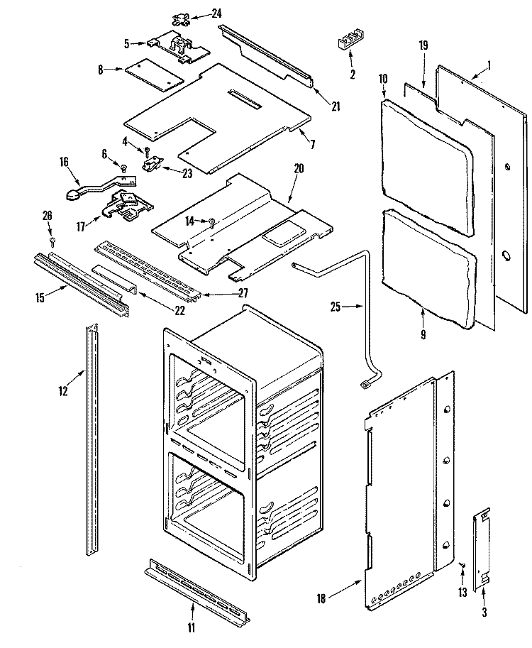 BODY (CWE5800ACS) Diagram and Parts List for CWE5800ACS  Maytag Wall Oven