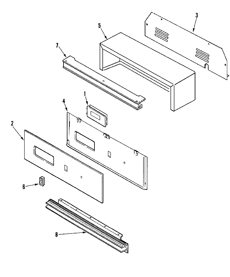 CONTROL PANEL Diagram and Parts List for CWG3600AAS  Maytag Wall Oven