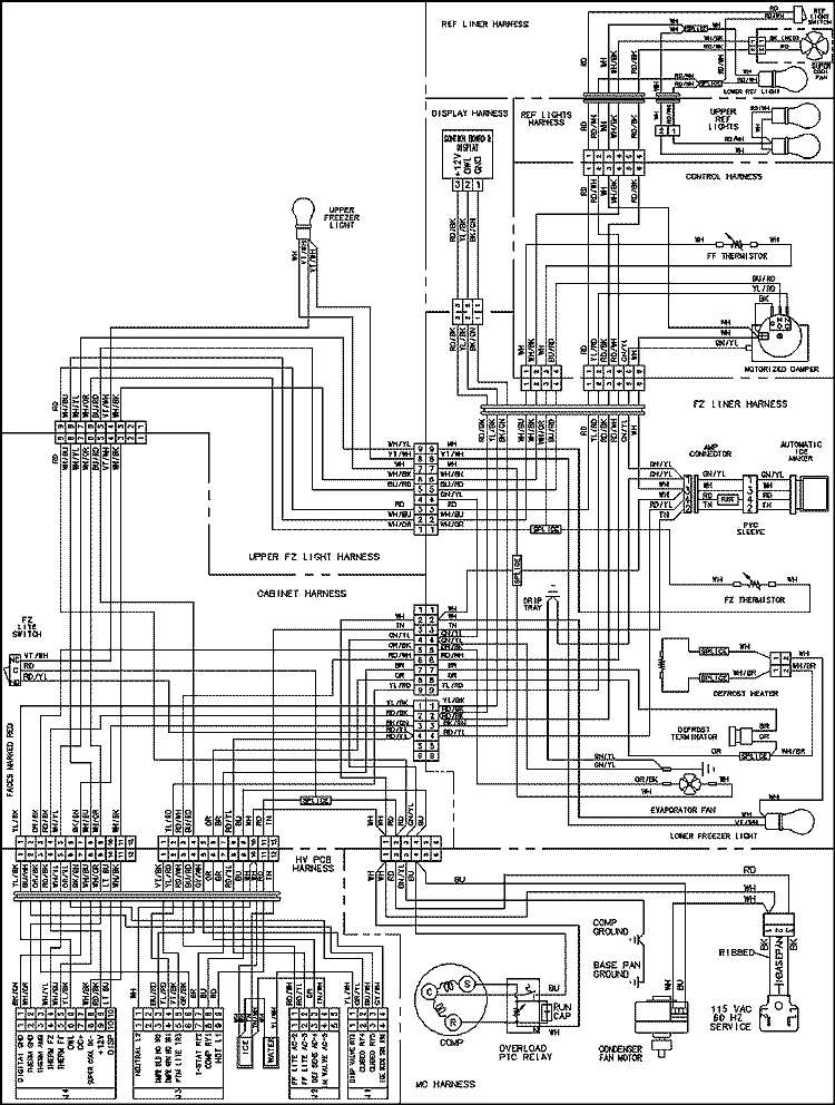 WIRING INFORMATION Diagram and Parts List for JCB2285KES  Jenn-Air Refrigerator