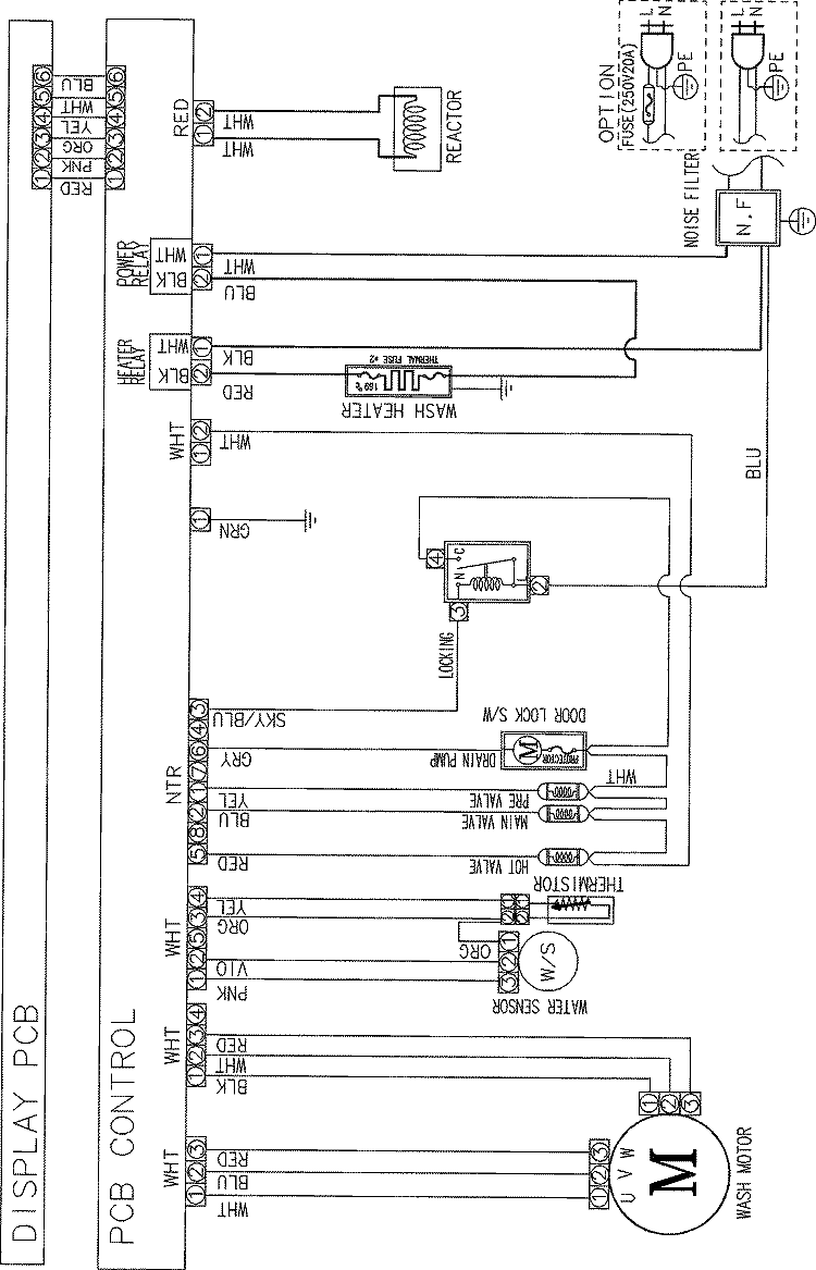 WIRING INFORMATION Diagram and Parts List for MAH2440AGW  Maytag Washer