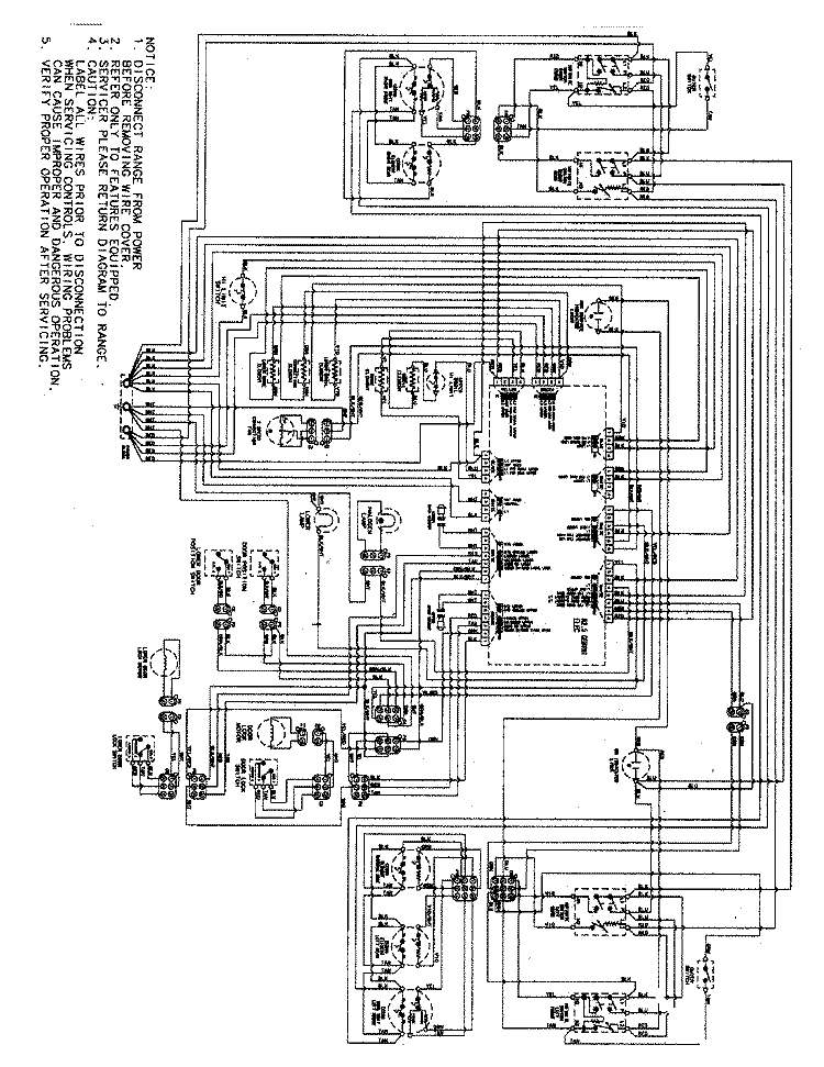 WIRING INFORMATION (SERIES 11 & 12) Diagram and Parts List for MER6875AAF  Maytag Range
