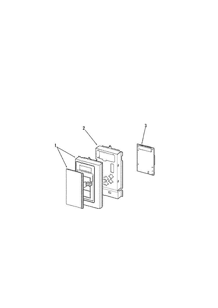 CONTROL PANEL Diagram and Parts List for UMV1152AAB  Maytag Microwave