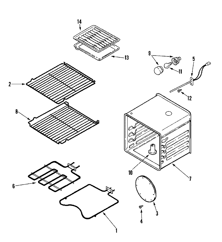 OVEN Diagram and Parts List for JMW8330DAS  Jenn-Air Microwave Oven Combo
