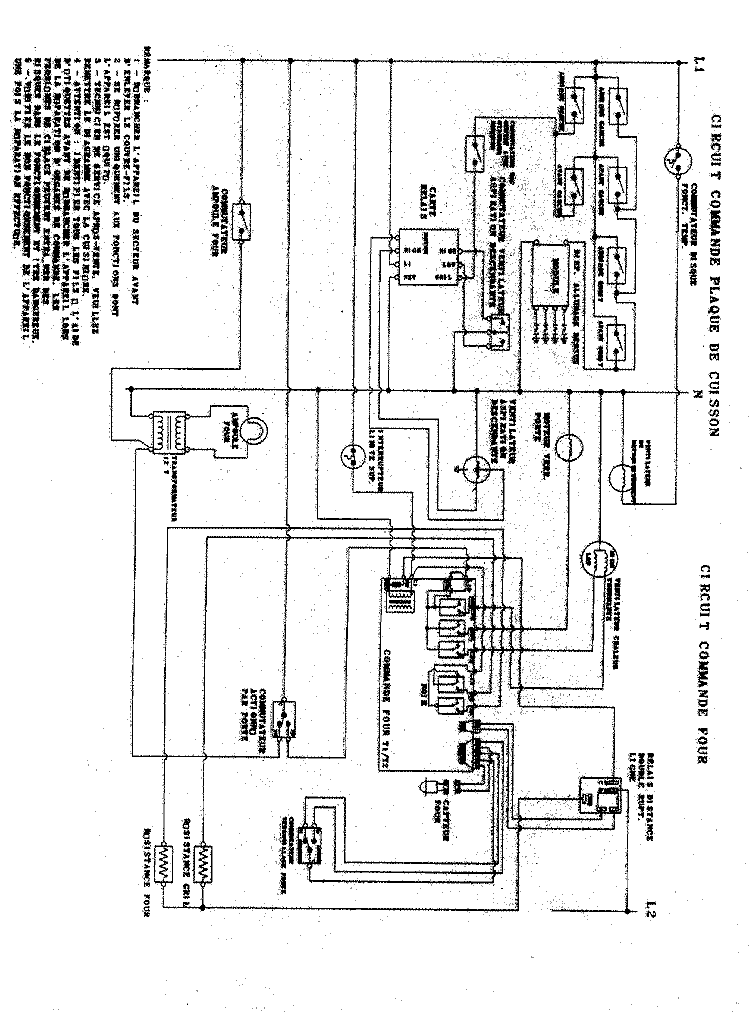 WIRING INFORMATION (FRENCH) Diagram and Parts List for JDS9860BCP  Jenn-Air Range
