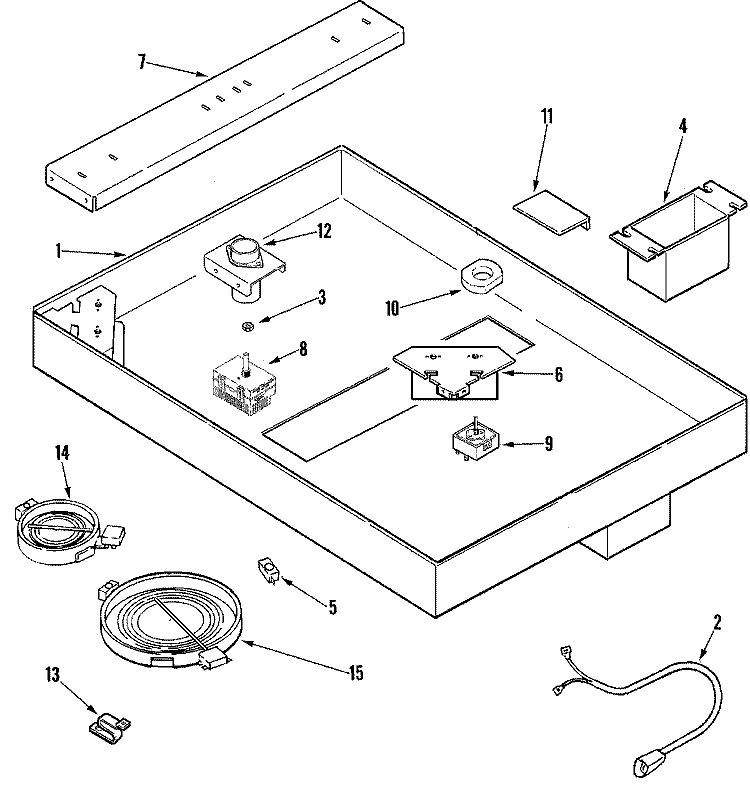 BODY Diagram and Parts List for JED8430BDF  Jenn-Air Cooktop