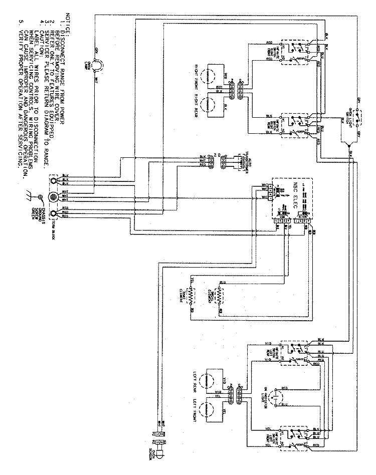WIRING INFORMATION Diagram and Parts List for MER4351AGW  Maytag Range