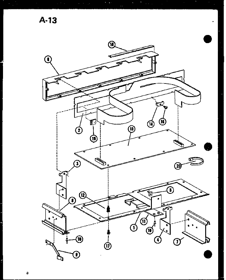 Page 2 Diagram and Parts List for RC-10S P7382901M Amana Microwave