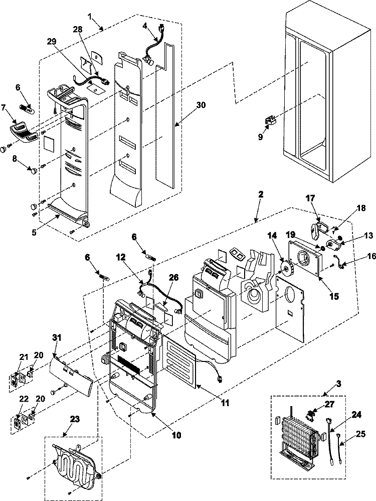 REFRIGERATOR COMPARTMENT Diagram and Parts List for RS265LABP  Maytag Refrigerator