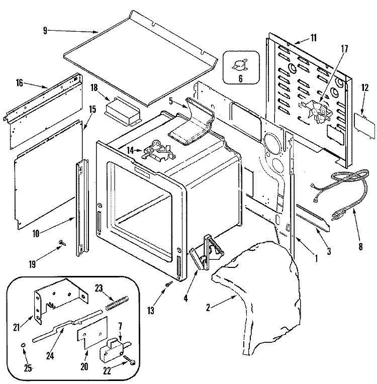 BODY Diagram and Parts List for JGS8860BDP  Jenn-Air Range