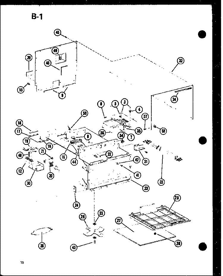 Page 3 Diagram and Parts List for RC-10S P7382901M Amana Microwave