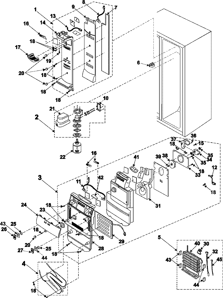 REFRIGERATOR COMPARTMENT Diagram and Parts List for RS2644SL  Maytag Refrigerator