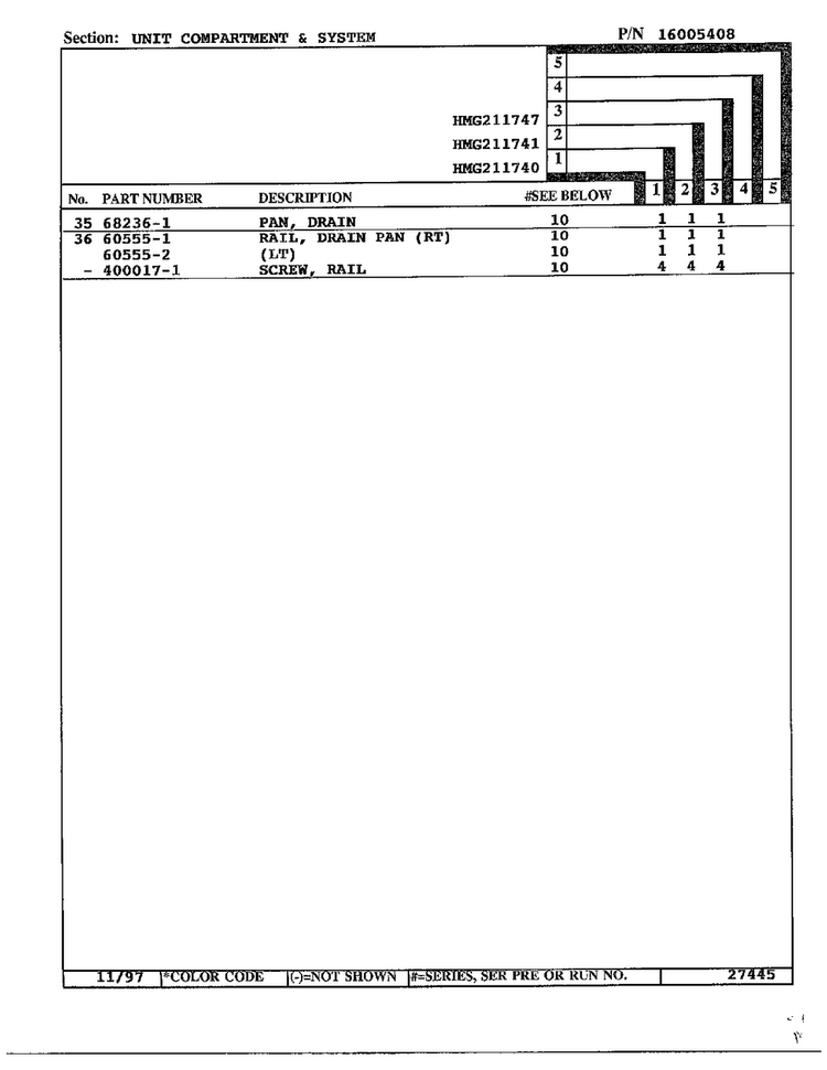 Unit Compartment And System Page 3 Diagram and Parts List for 211740  Admiral Refrigerator