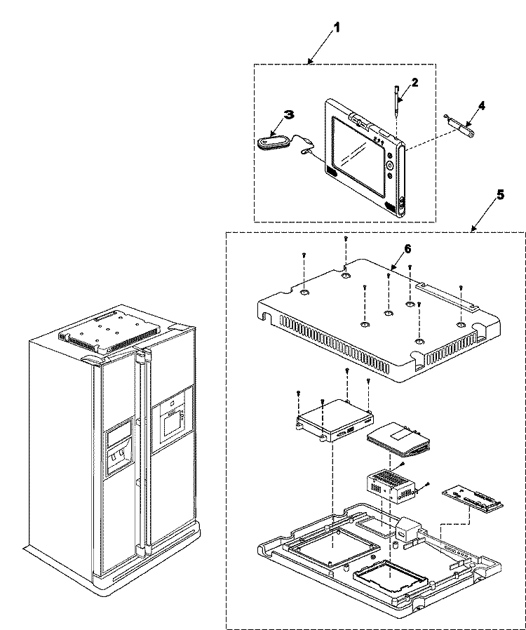 HOME STATION Diagram and Parts List for RH2777AT  Maytag Refrigerator