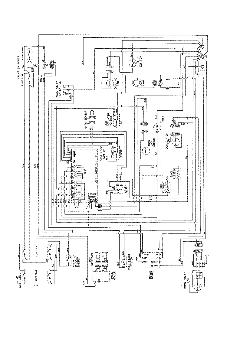 WIRING INFORMATION Diagram and Parts List for JDS9861AAP  Jenn-Air Range