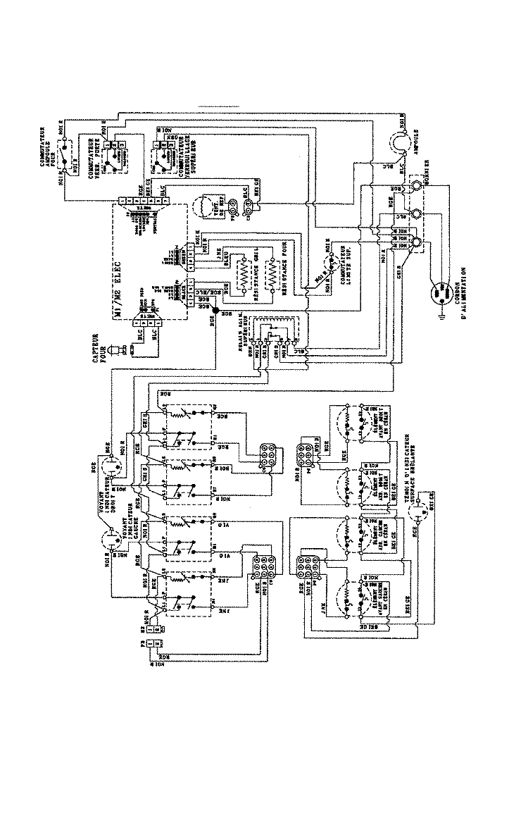 WIRING INFORMATION (FRENCH) Diagram and Parts List for CES3759BCB  Magic Chef Range