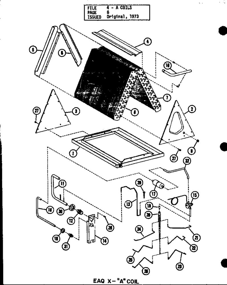 A Coil 3 Diagram and Parts List for D54921-20 P54921-20C Amana Air Conditioner