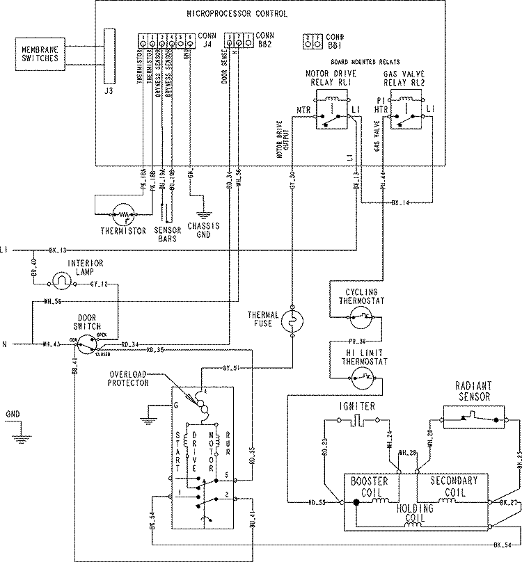 WIRING INFORMATION Diagram and Parts List for CDG4205AWW  Crosley Dryer