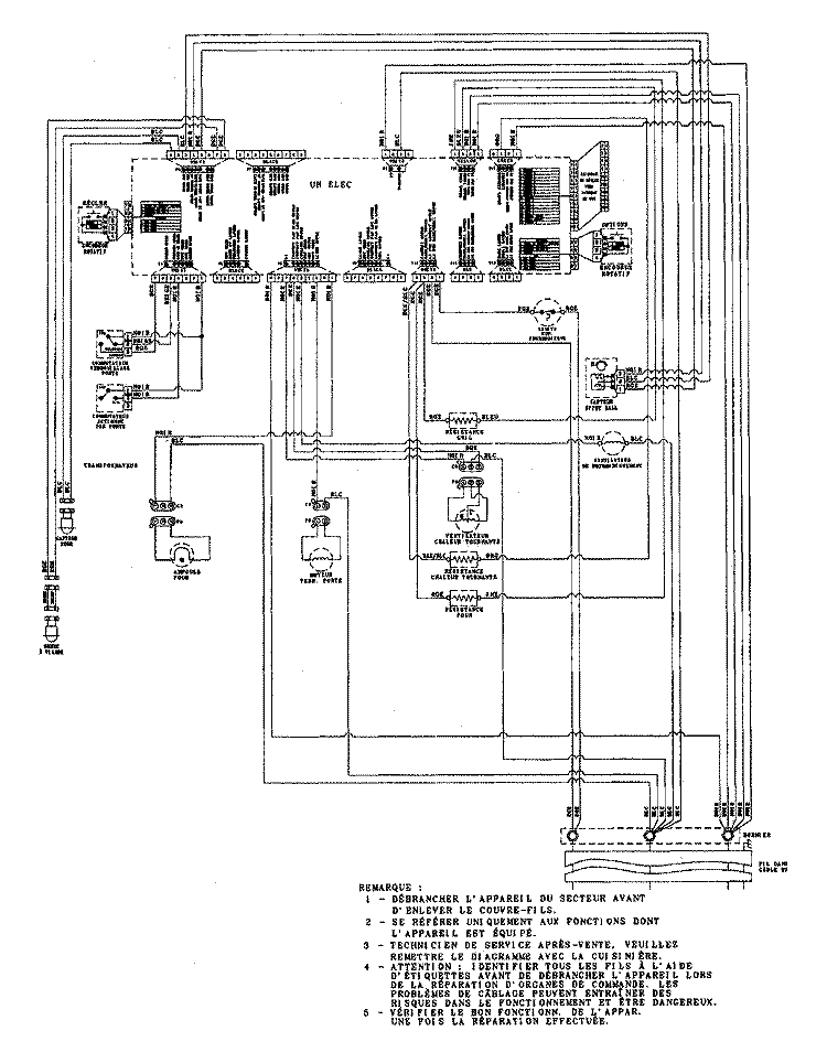WIRING INFORMATION (AT SERIES 19 FRC) Diagram and Parts List for JJW9530DDP  Jenn-Air Wall Oven