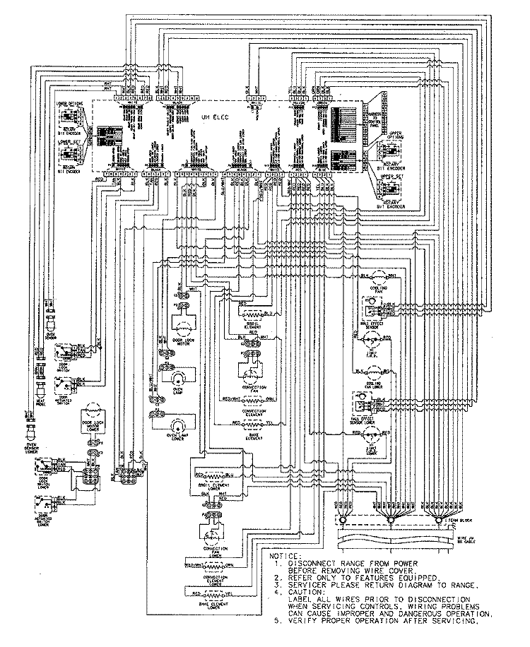WIRING INFORMATION (AT SERIES 20) Diagram and Parts List for JJW9830DDP  Jenn-Air Wall Oven