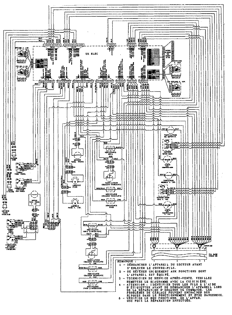 WIRING INFORMATION (AT SERIES 20 FRC) Diagram and Parts List for JJW9830DDP  Jenn-Air Wall Oven