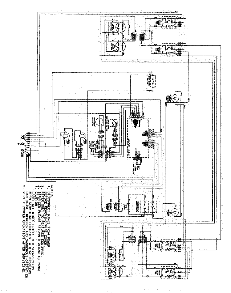 WIRING INFORMATION Diagram and Parts List for MER6741BAW  Maytag Range