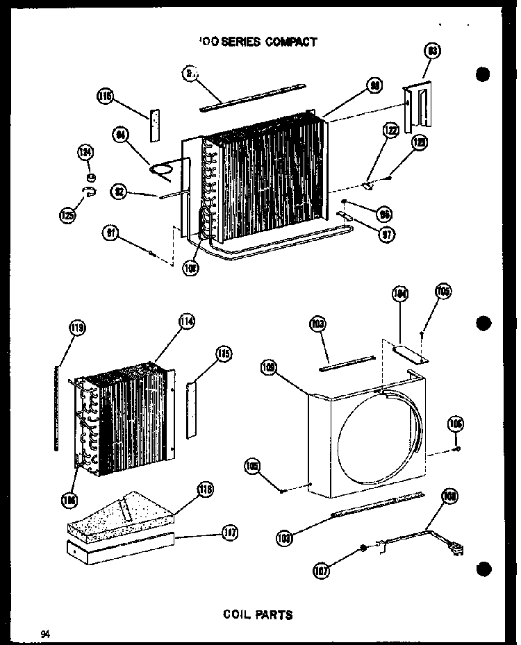 Coil Parts Diagram and Parts List for 10-2NM P54974-2R Amana Air Conditioner