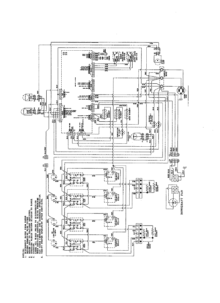 WIRING INFORMATION Diagram and Parts List for JES9860BCW  Jenn-Air Range