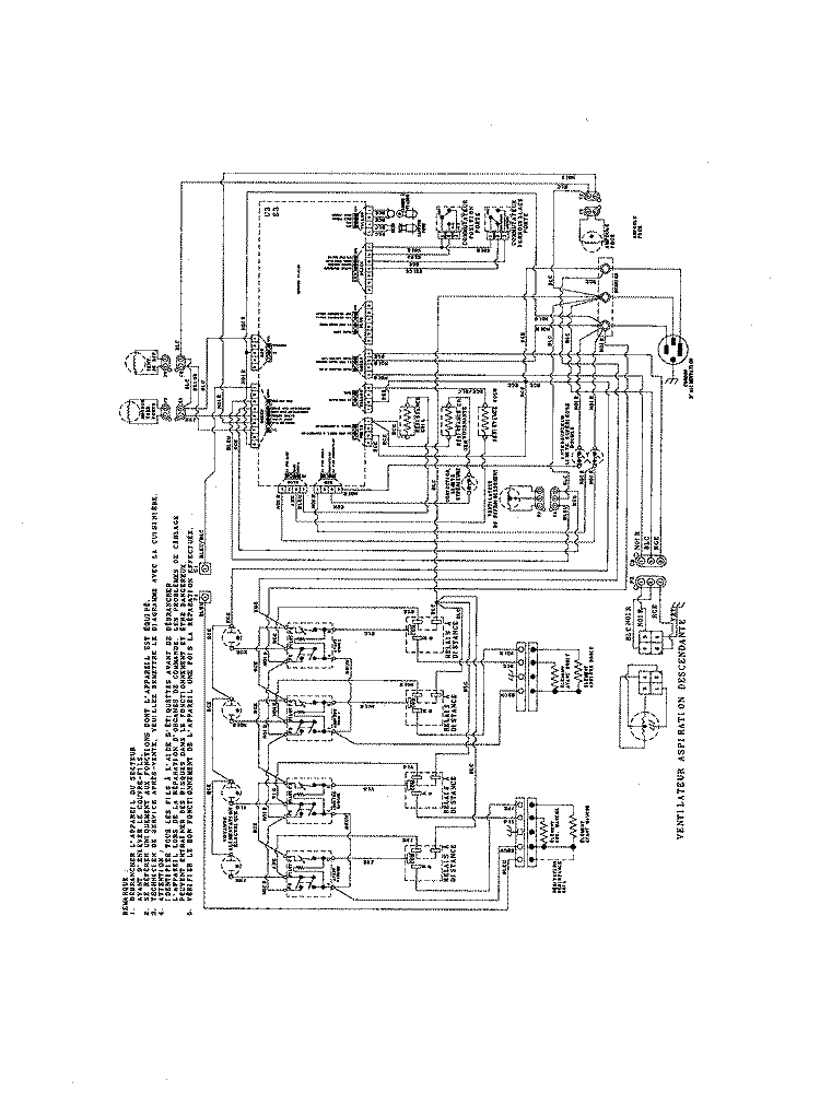 WIRING INFORMATION (FRENCH) Diagram and Parts List for JES9860BCW  Jenn-Air Range
