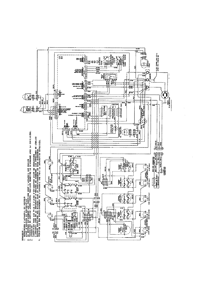 WIRING INFORMATION (FRENCH) Diagram and Parts List for JES8850BCW  Jenn-Air Range
