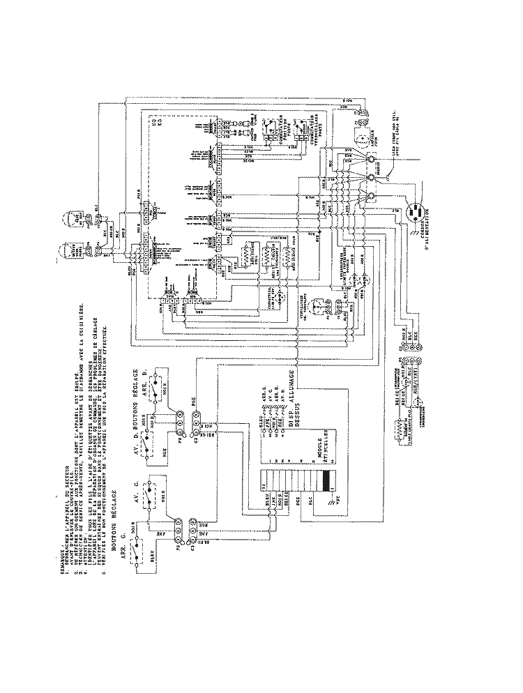 WIRING INFORMATION (FRENCH) Diagram and Parts List for JDS8850BDB  Jenn-Air Range